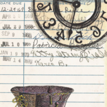 Heidi Pitre watercolor illustration of lewis carroll's Alice in wonderland mad hatter and clock. gifts for book lovers and librarians