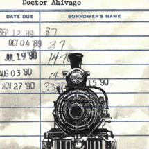 Heidi Pitre pen and ink drawing of a train in the snow for doctor zhivago from Boris Pasternak.